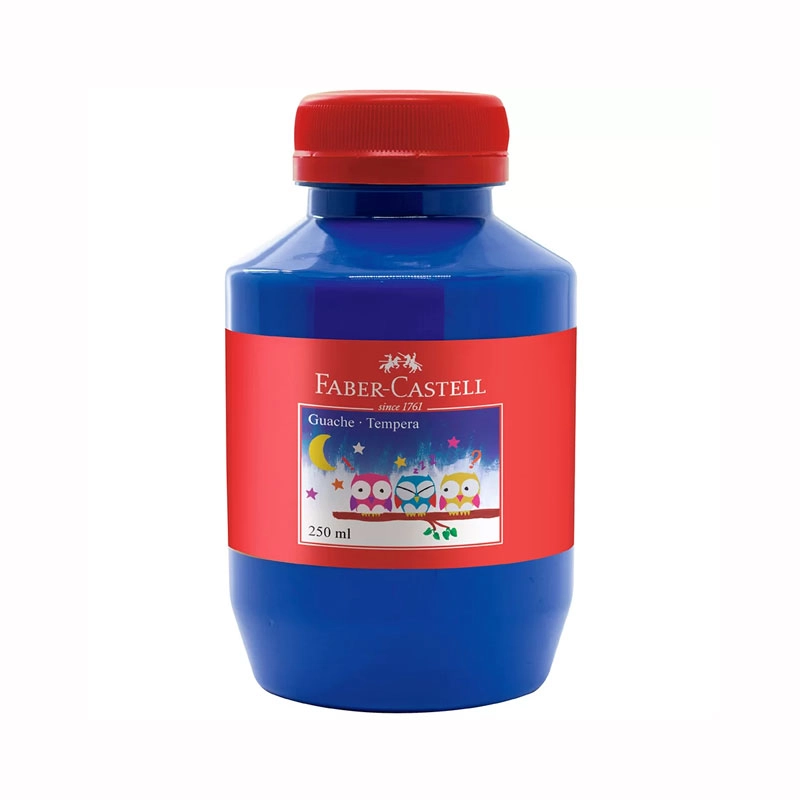 Tinta guache Azul 250ml - Faber-Castell