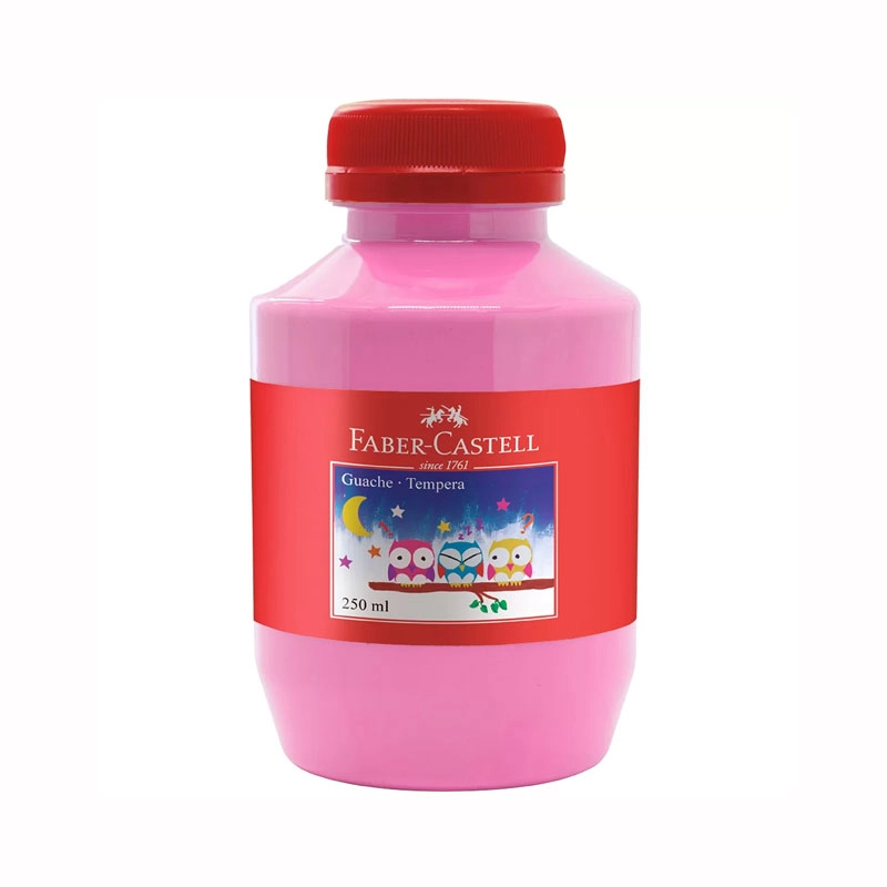 Tinta guache Rosa 250ml - Faber-Castell