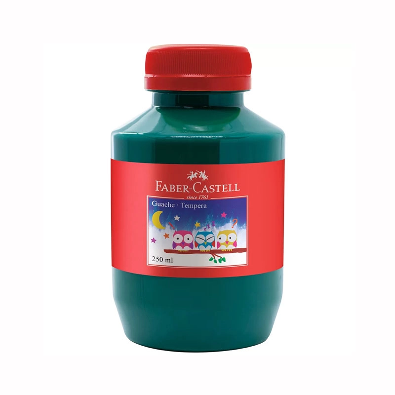 Tinta guache Verde 250ml - Faber-Castell