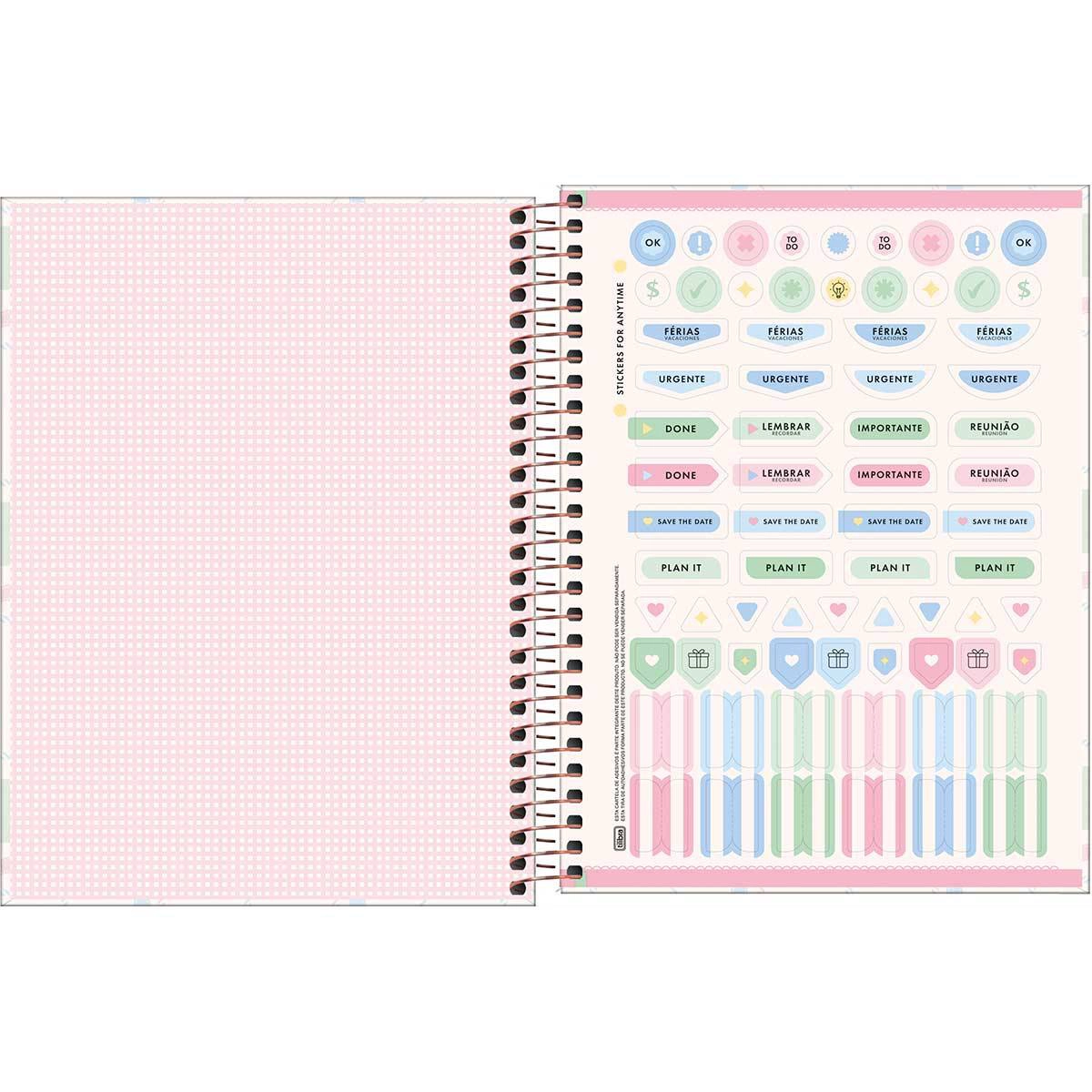 Caderno espiral capa dura colegial 10x1 160 folhas Soho - Tilibra