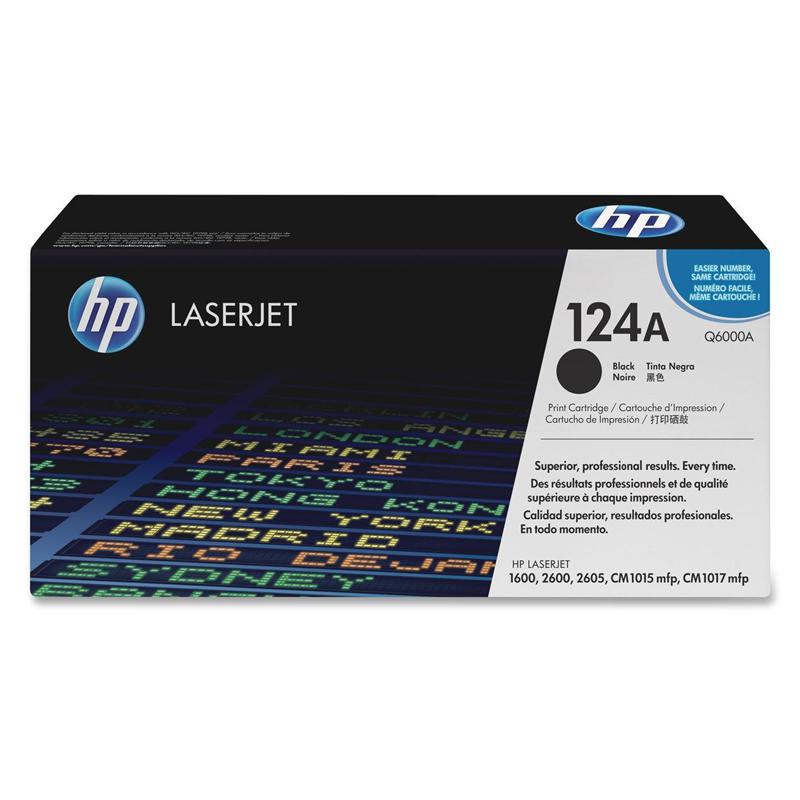 Toner HP 124A Original Q6000A Preto p/ Laserjet N/A - Lepok