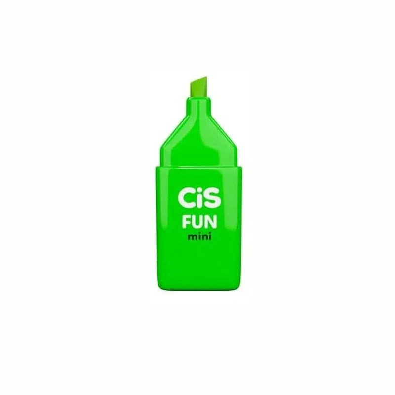 Pincel marca texto Fun Mini Verde Neon - Cis