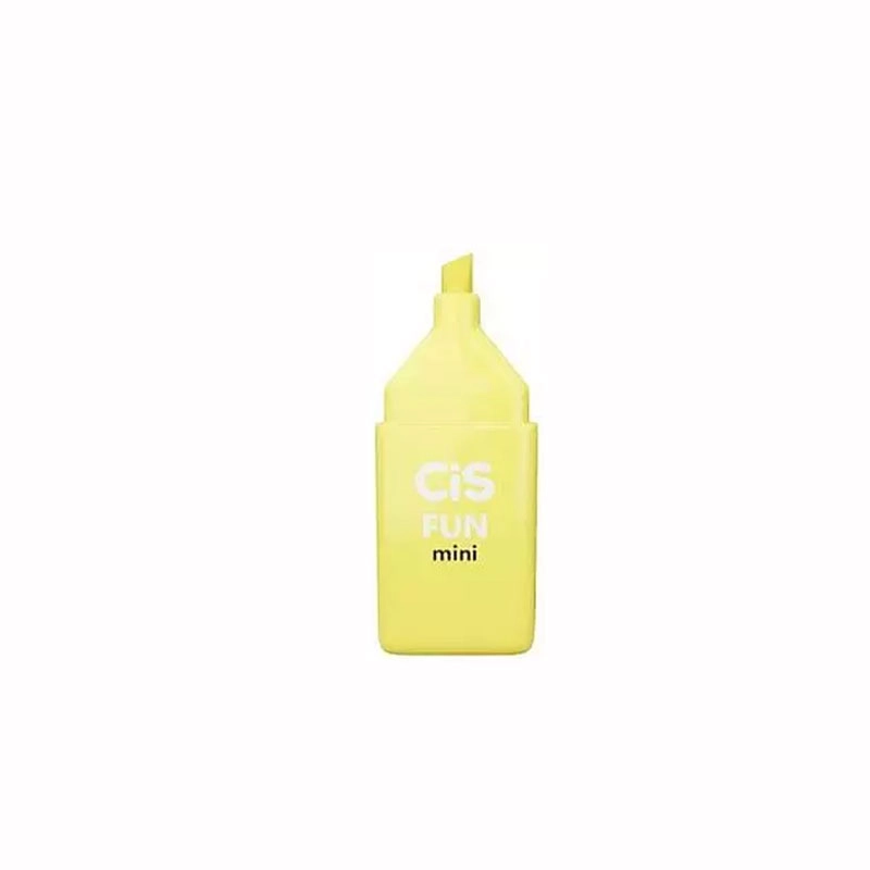 Pincel marca texto Fun Mini Amarelo Pastel - Cis