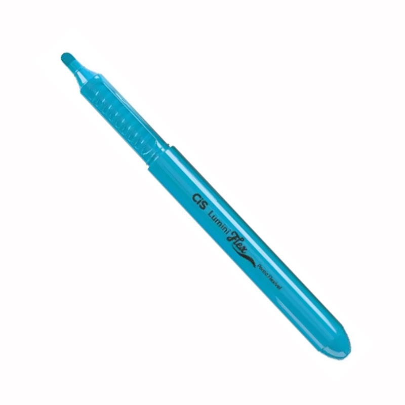 Pincel marca texto Lumini Flex Azul Neon - Cis