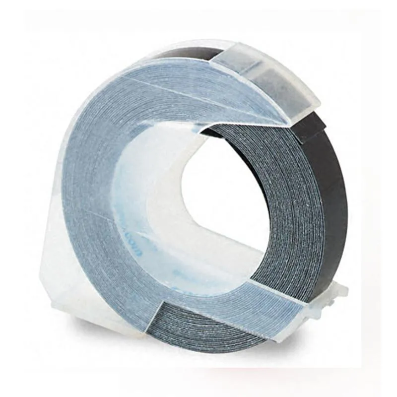 Fita para rotulador vinílica preta 9mm - 520109 - Dymo