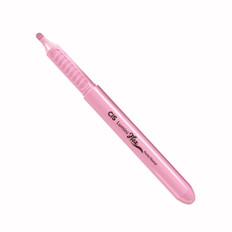 Pincel marca texto Lumini Flex Rosa Pastel - Cis
