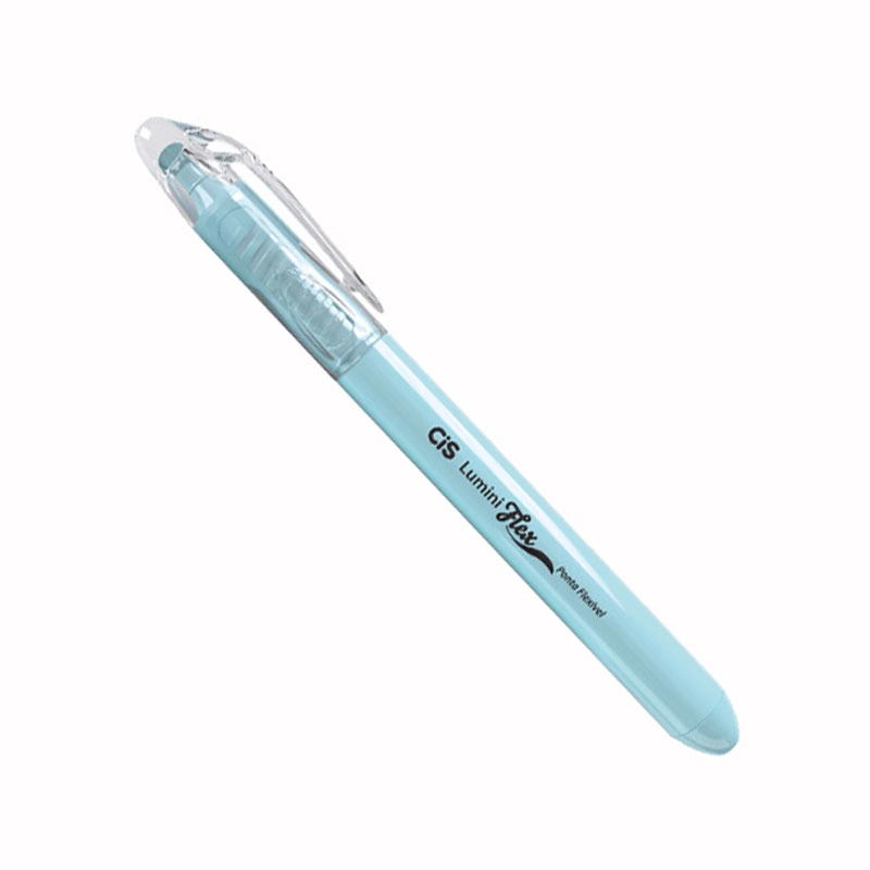 Pincel marca texto Lumini Flex Azul Pastel - Cis