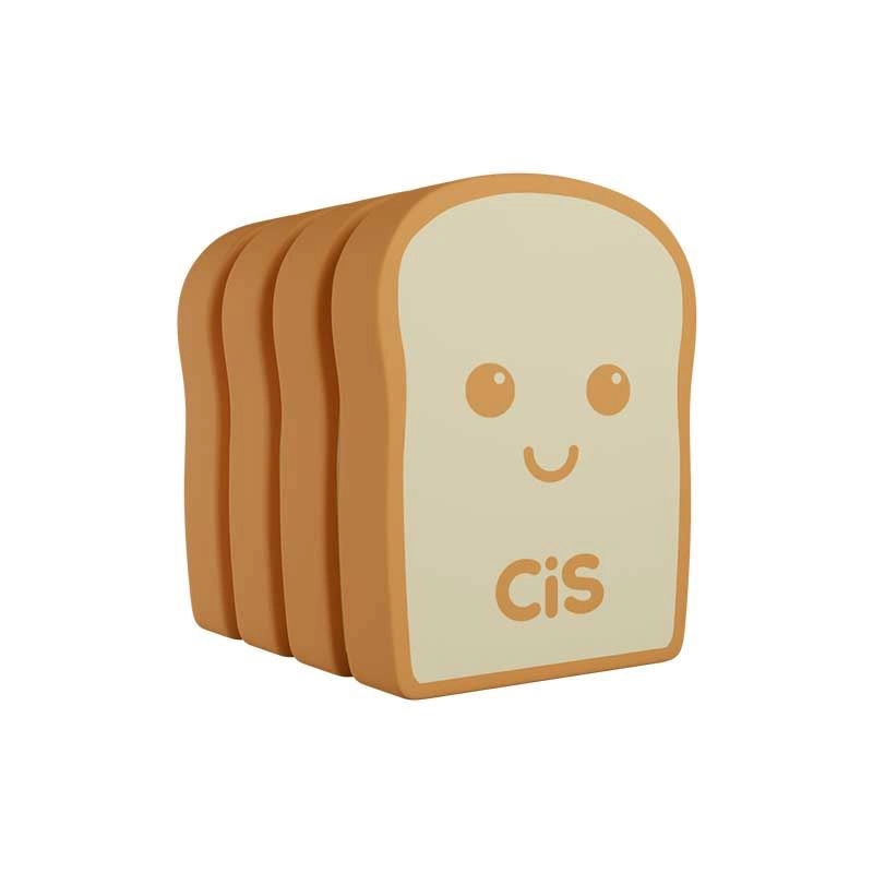Borracha escolar Toast com 4 unidades 5.7331 - Cis