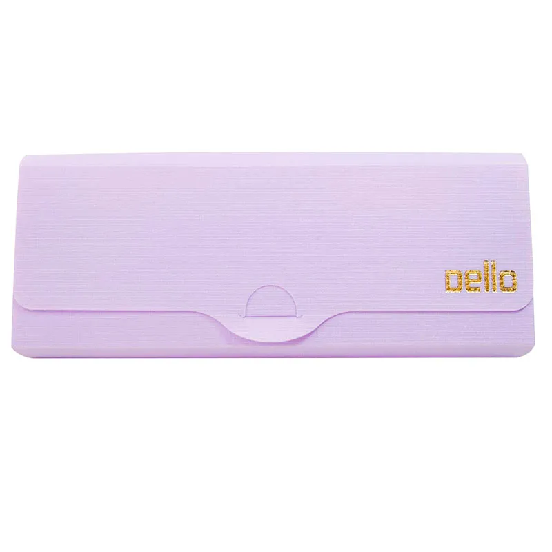 Estojo escolar plástico simples  - Linho Serena - Lilás pastel - 8800.LP - Dello
