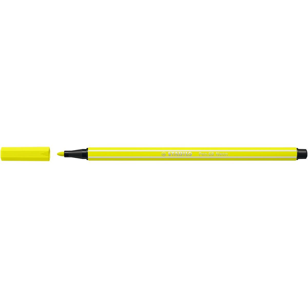 Caneta hidrográfica Ponta Sintética 68/024 - Amarelo Fluorescente - Stabilo