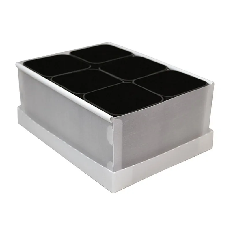 Caixa organizadora de objetos 6 divisões preto 2193P Dello