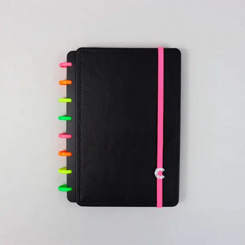 Discos e elástico caderno inteligente Neon Glow 31mm CI312028