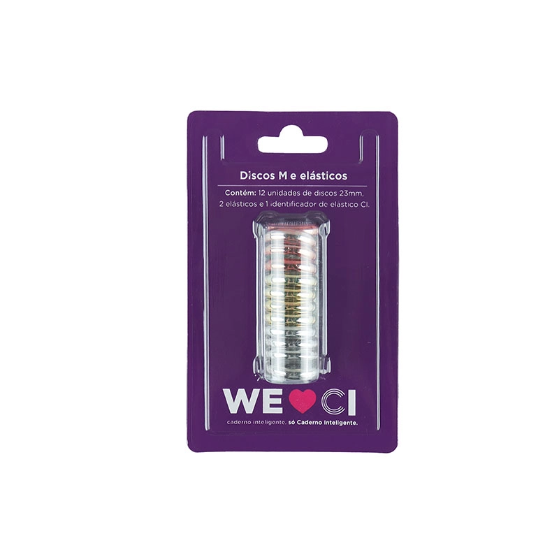 Discos e elástico caderno inteligente Treasure 23mm CI231042