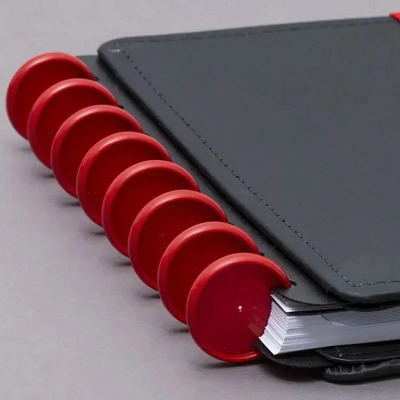 Discos e elástico caderno inteligente Vermelho 23mm CI231007