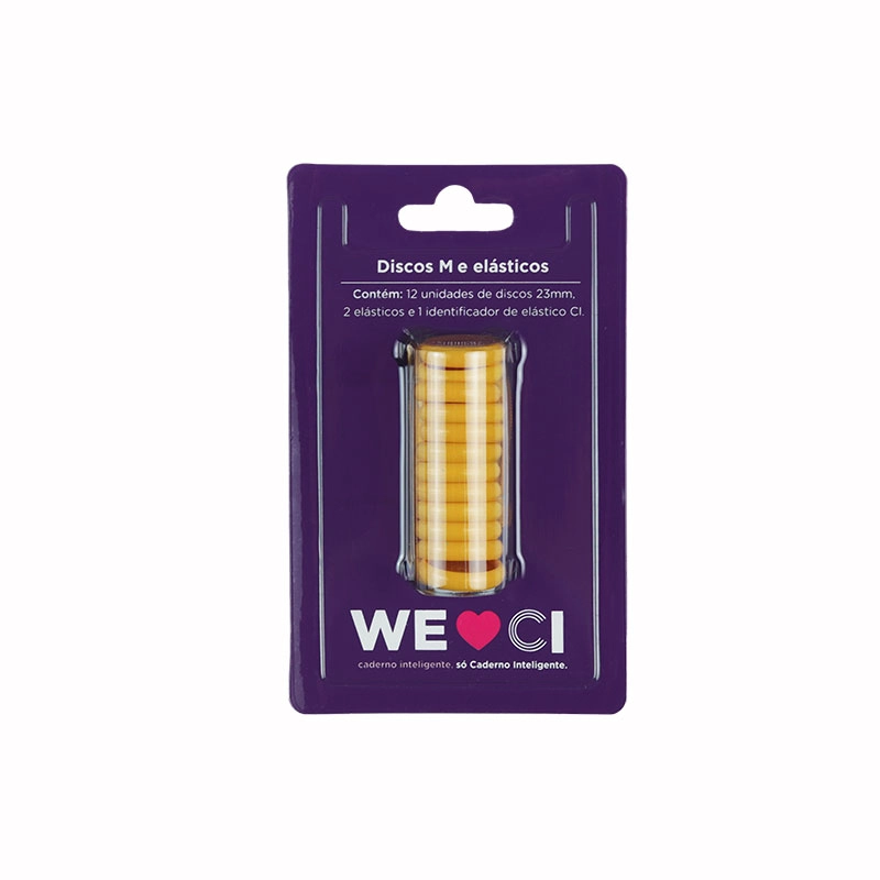 Discos e elástico caderno inteligente Amarelo Sol 23mm CI231048