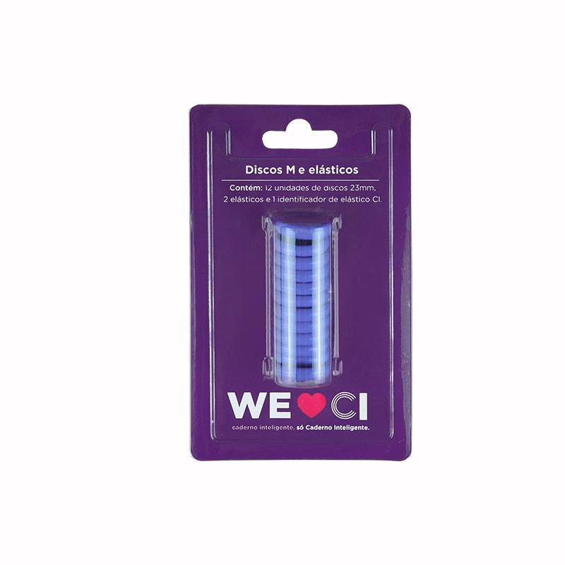 Discos e elástico caderno inteligente Very Peri 23mm CI231044