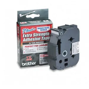 Fita para rotulador TZES941 Prata escrita Preto 18mm - Brother