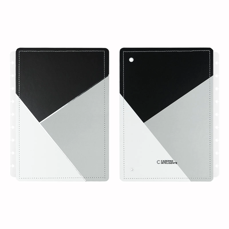 Capa e contra-capa médio Grey Glam CICM3121 - Caderno Inteligente