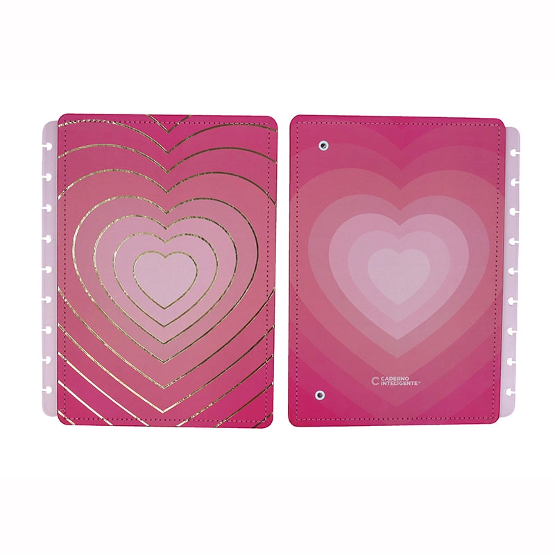 Capa e contra-capa médio Golden Love CICM3116 - Caderno Inteligente