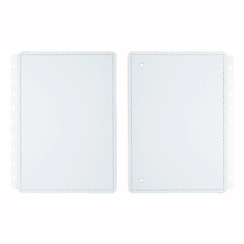 Capa e contra-capa médio All White CICM3062 - Caderno Inteligente