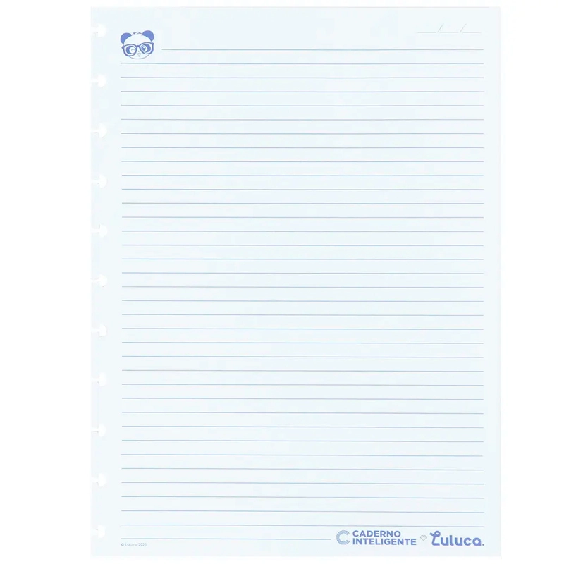 Bloco refil grande by Luluca pautado 90g com 50 folhas - CIRG4042 - Caderno Inteligente