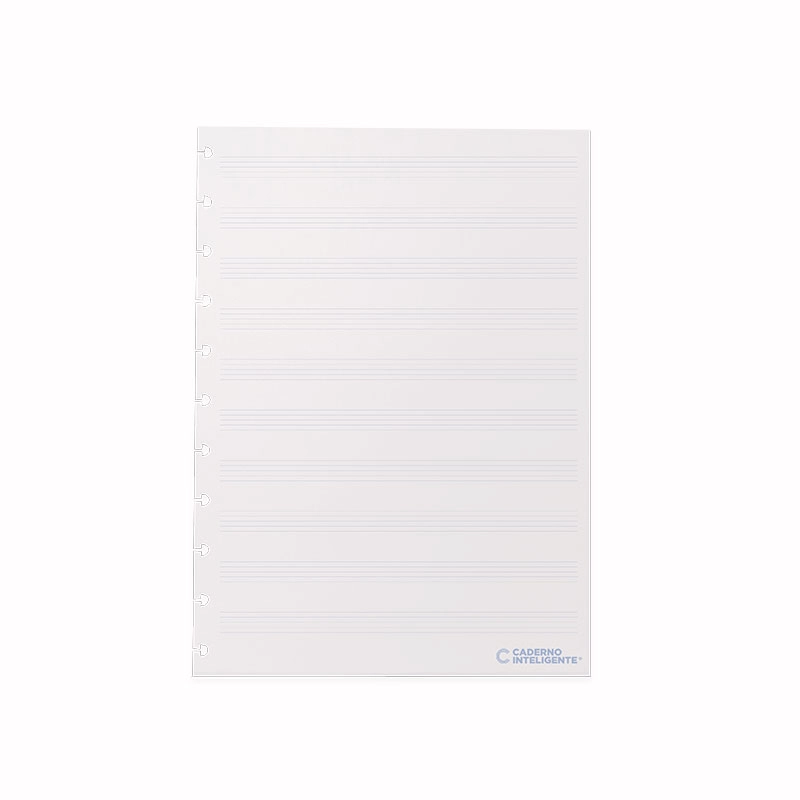 Bloco refil grande música 120g com 30 folhas - CIRG4027 - Caderno Inteligente