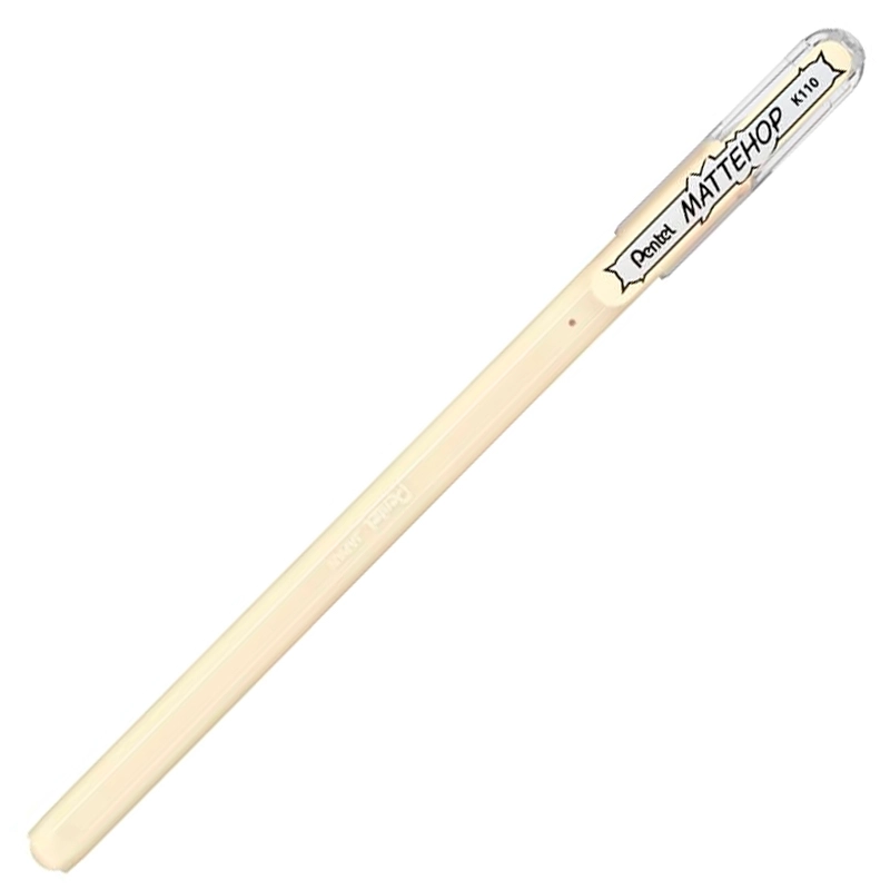 Caneta gel 1.0mm Mattehop Branco Marfim - Pentel