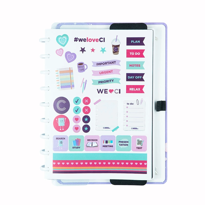 Caderno inteligente médio Purple Galaxy by Gocase - CIMD3143