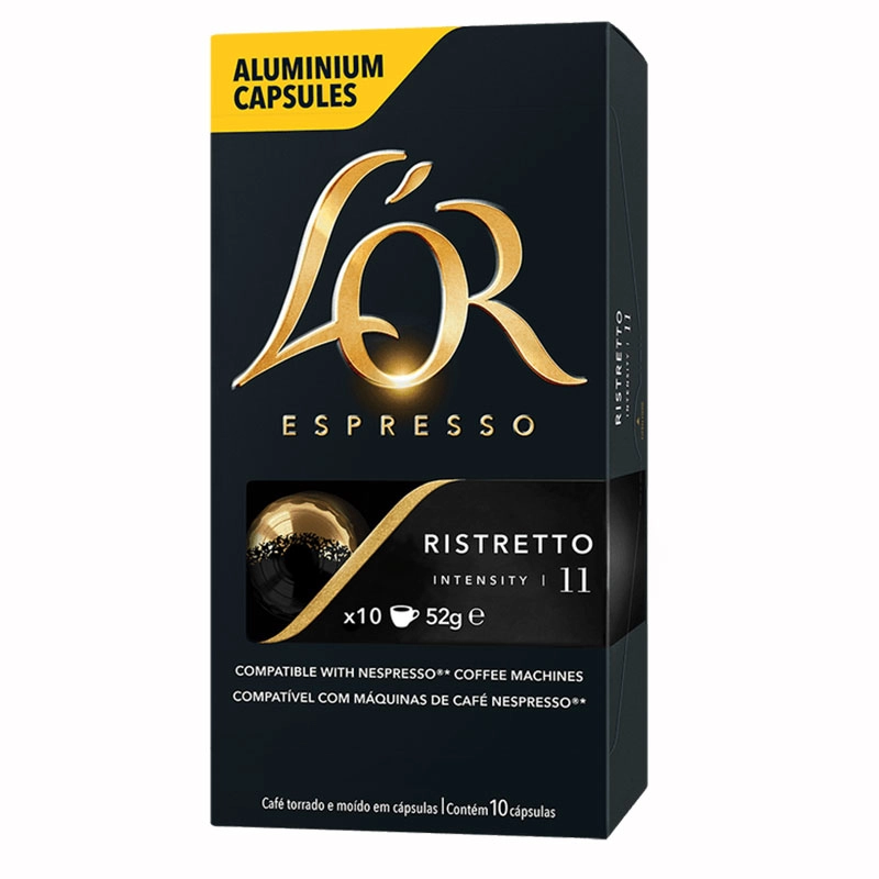 Cápsula de café espresso Ristretto 10 unidades - L