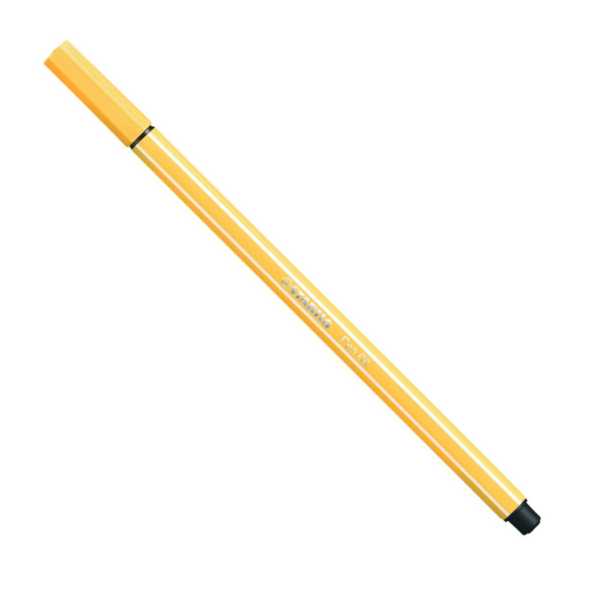 Caneta hidrográfica Ponta Sintética 68/44 - Amarelo - Stabilo