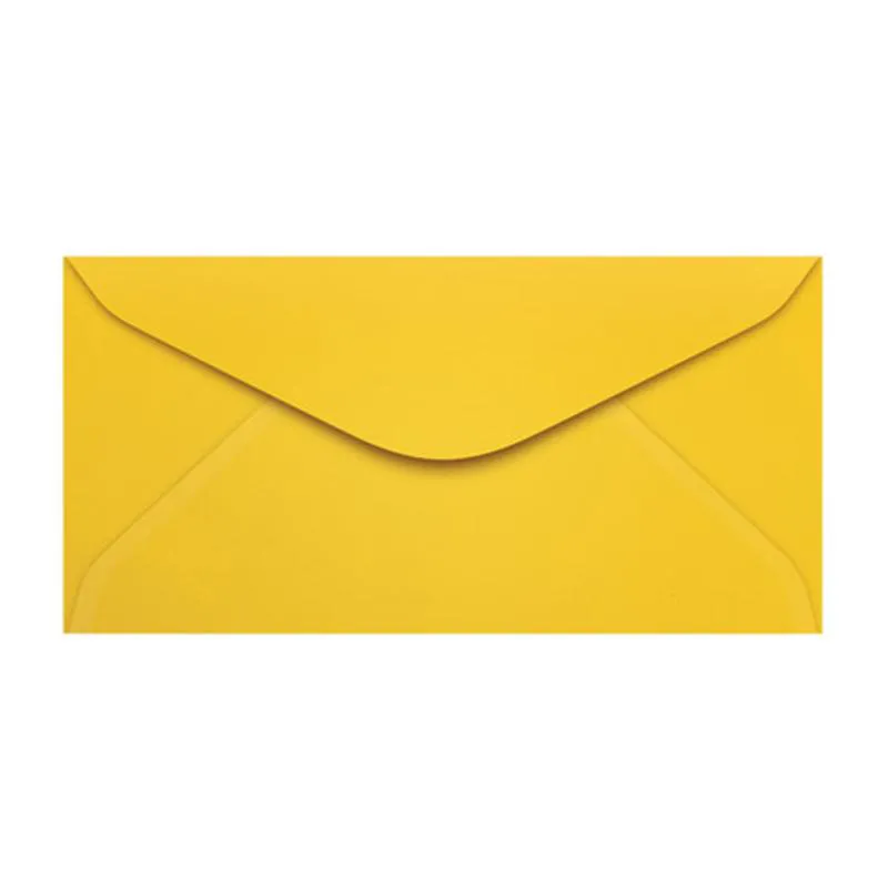 Envelope Color Plus Amarelo 114x229mm - caixa com 100 unidades - Scrity