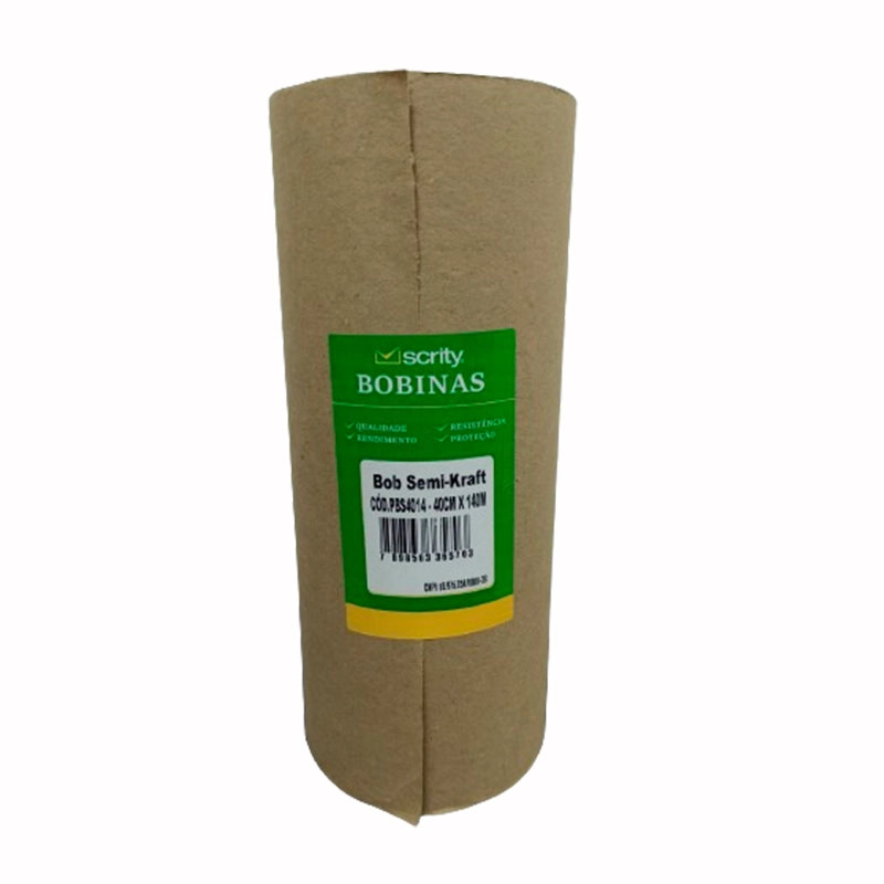 Bobina papel semi kraft 40cm - Scrity