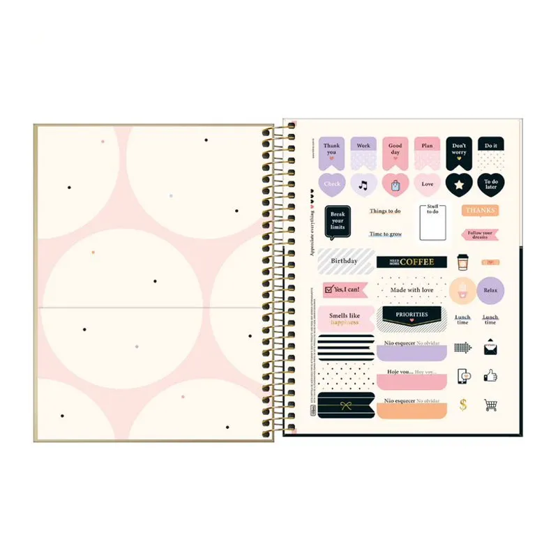 Caderno espiral capa dura colegial 1x1 80 folhas West Village Metalizado - Tilibra