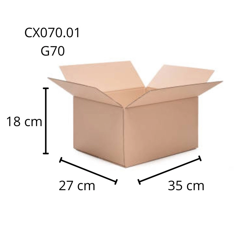 Caixa de papelão multiuso G70 35X27X18cm - Scrity