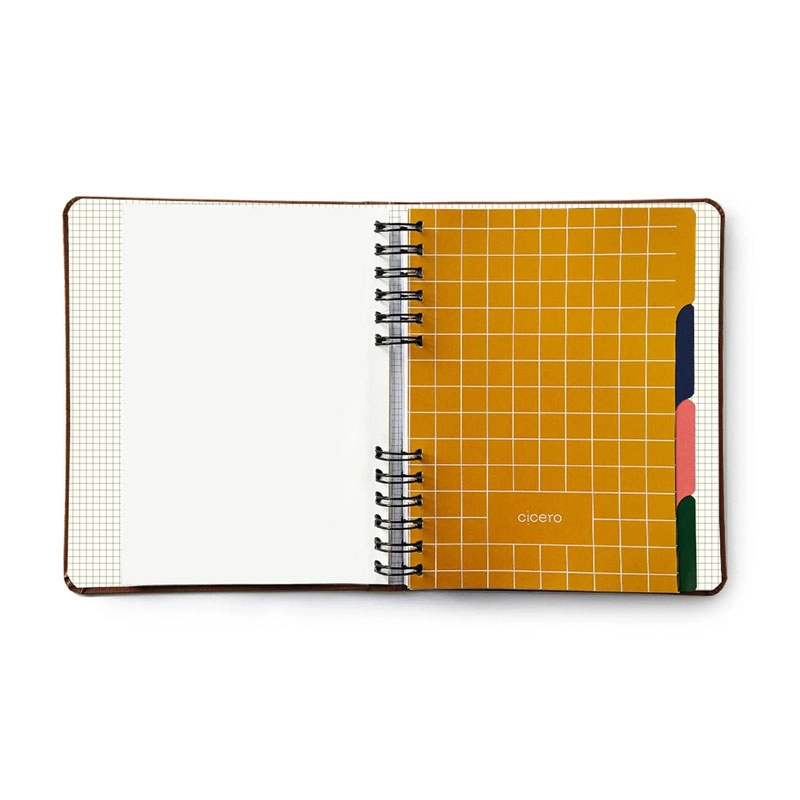 Caderno organizador duo 14x21 Clássica Caramelo - Cicero