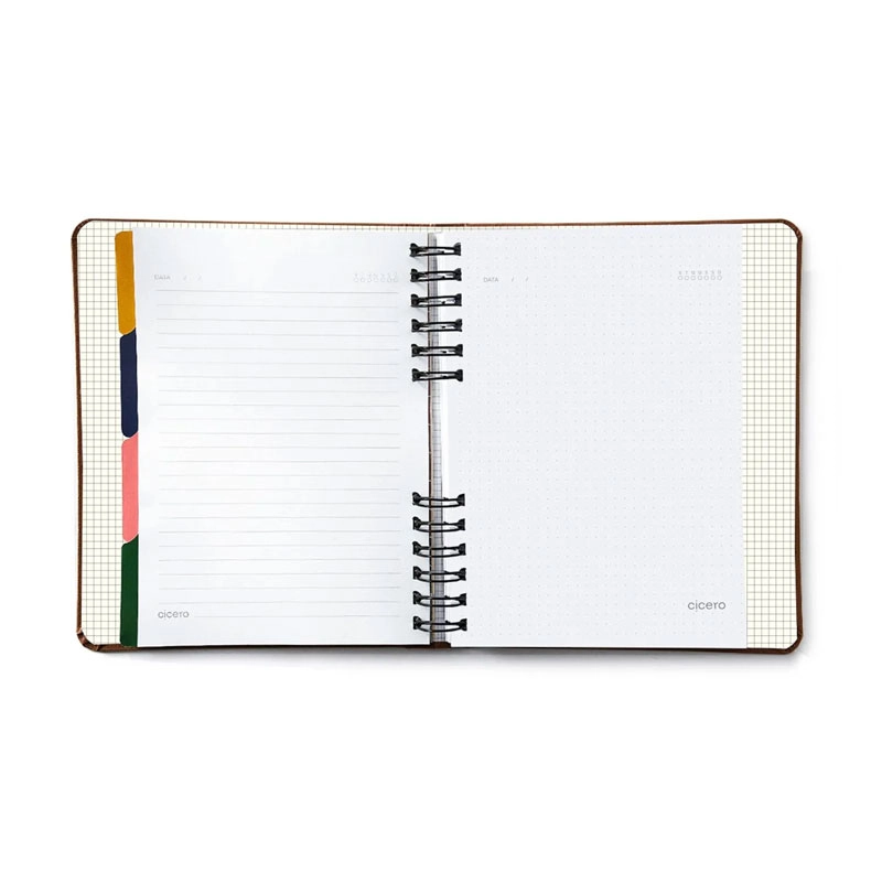 Caderno organizador duo 14x21 Clássica Caramelo - Cicero