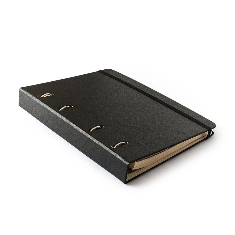 Caderno argolado criativo A5 office duo Clássica Preta - Cicero