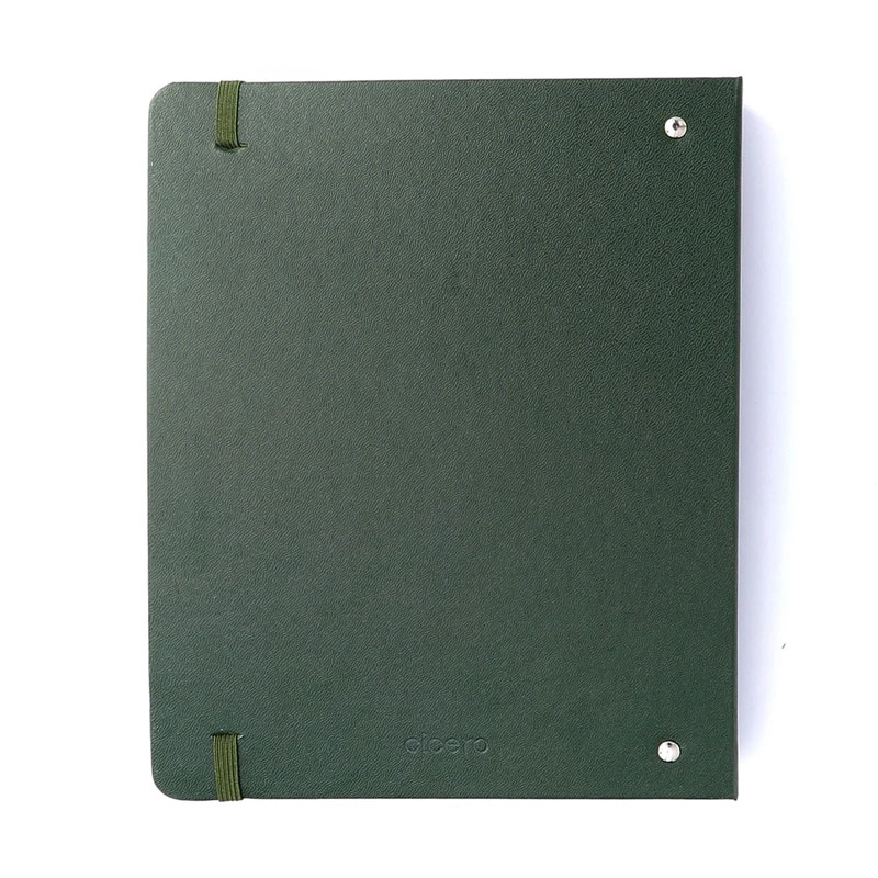 Caderno argolado criativo A5 office duo Clássica Verde Oliva - Cicero