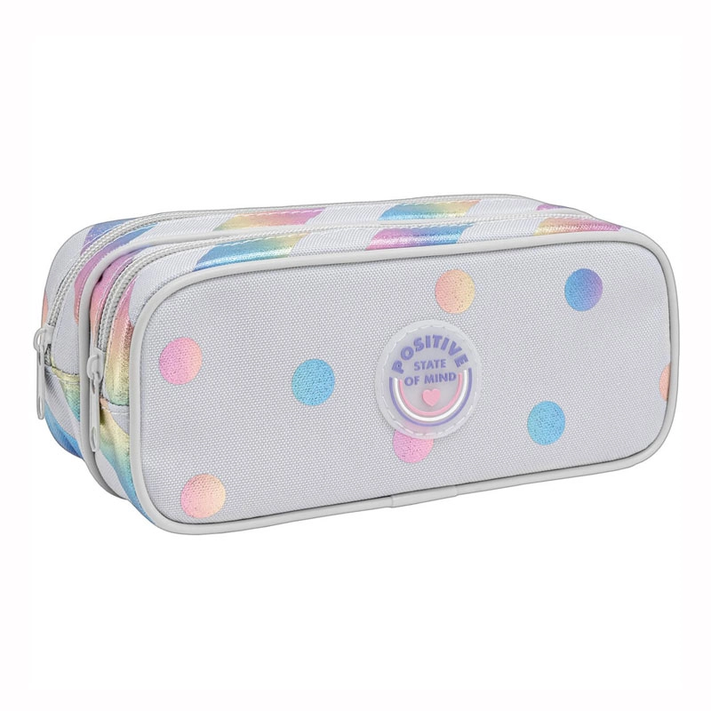 Estojo escolar duplo com zíper - 325261 - Académie Listras Poás - Tilibra