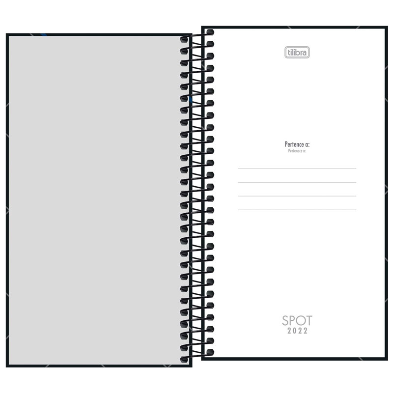 Agenda executiva espiral semanal bolso Spot 167x89mm 2026 - Tilibra