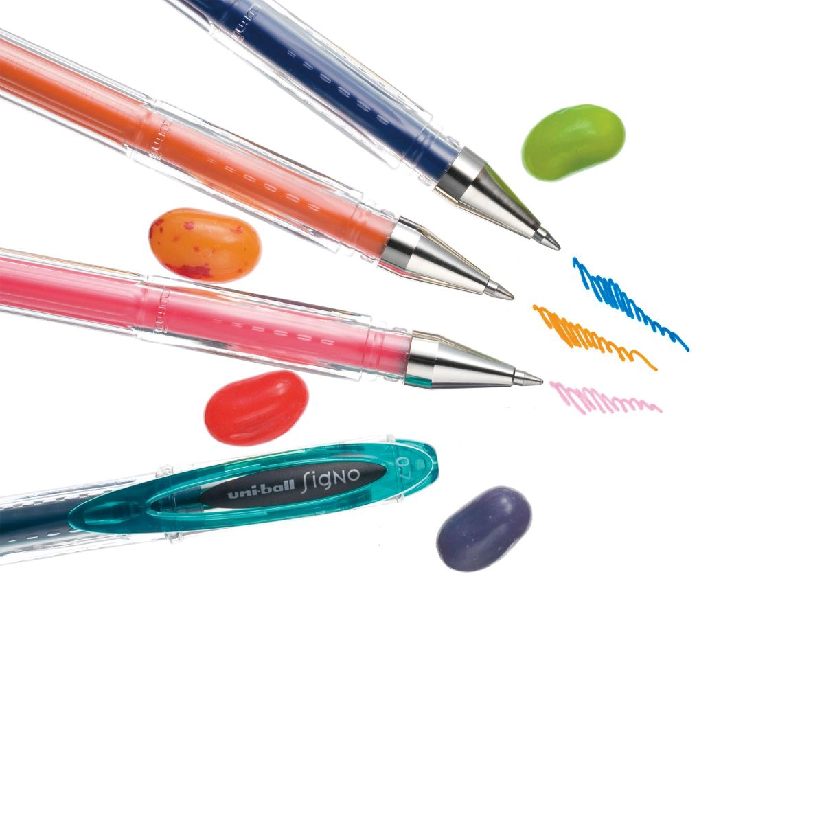 Caneta gel Signo 0.7mm UM-120 - Rosa - Uni-Ball