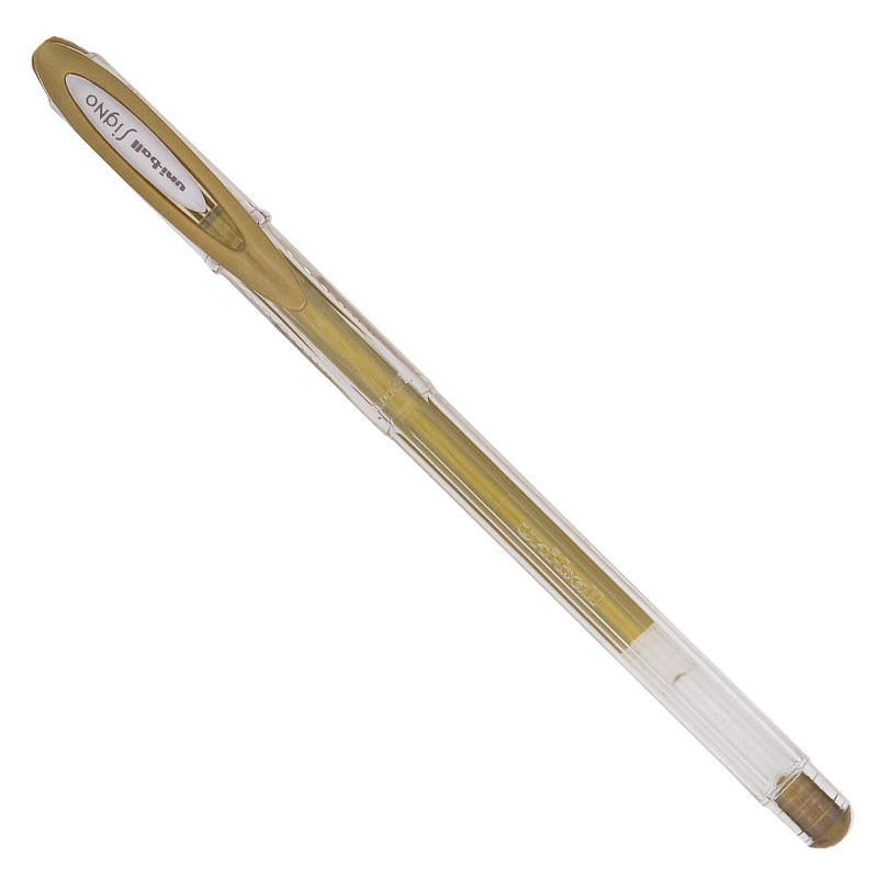 Caneta gel metálica signo 0.7mm - UM-120NM - Ouro - Uni-Ball