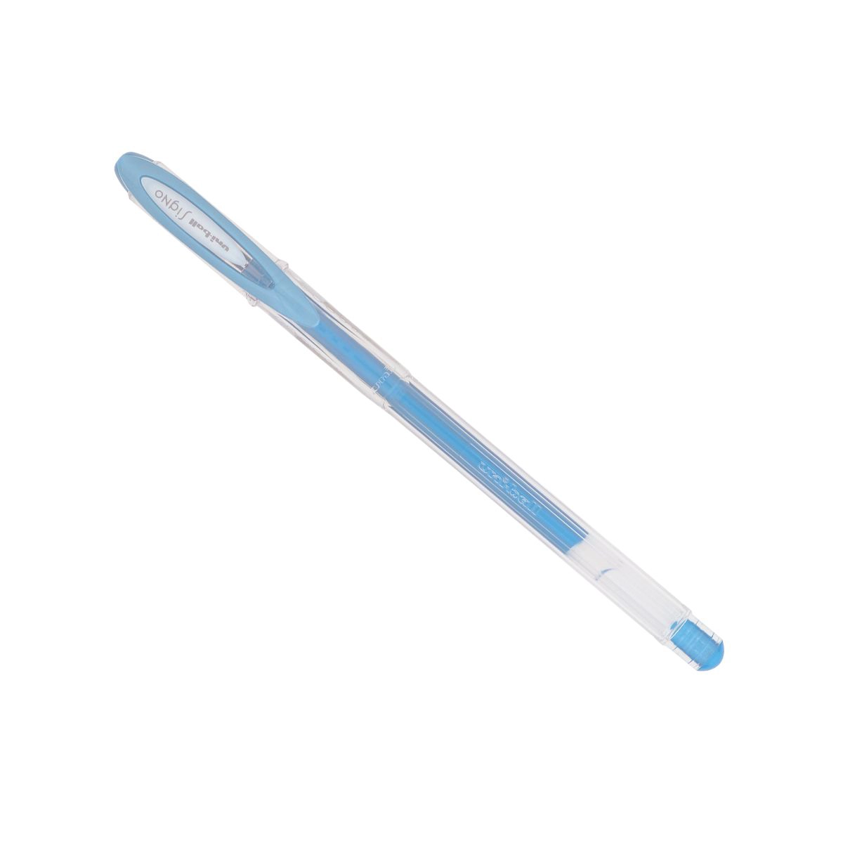 Caneta gel metálica signo 0.7mm UM-120NM - Azul Claro - Uni-ball