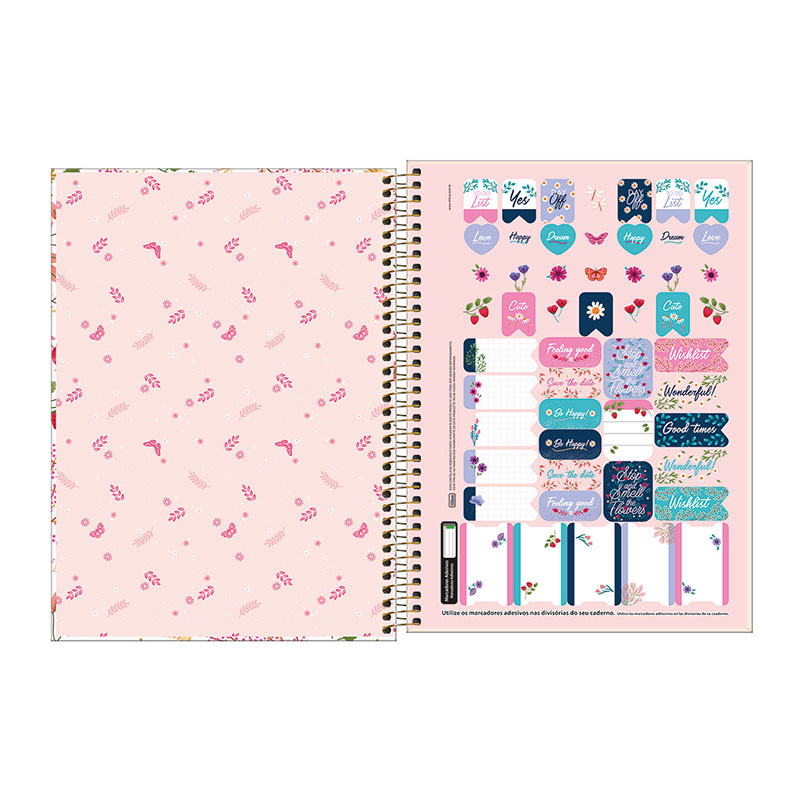 Caderno espiral capa dura universitário 10x1 160 folhas Le Vanille - Tilibra