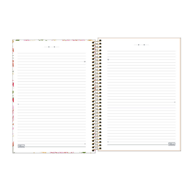 Caderno espiral capa dura universitário 10x1 160 folhas Le Vanille - Tilibra