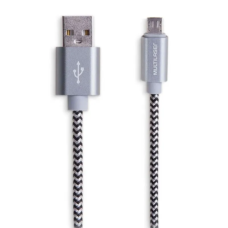 Cabo micro USB Cinza 1.5m WI341 - Multi