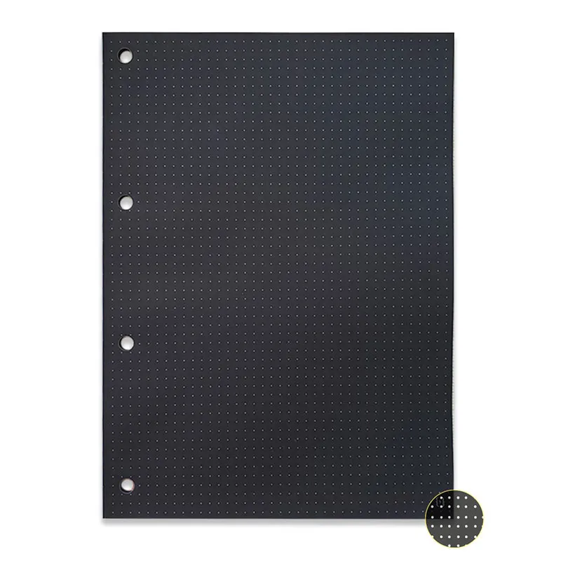 Bloco para fichário universitário pontilhado Preto 4 furos 30 fls - Nali