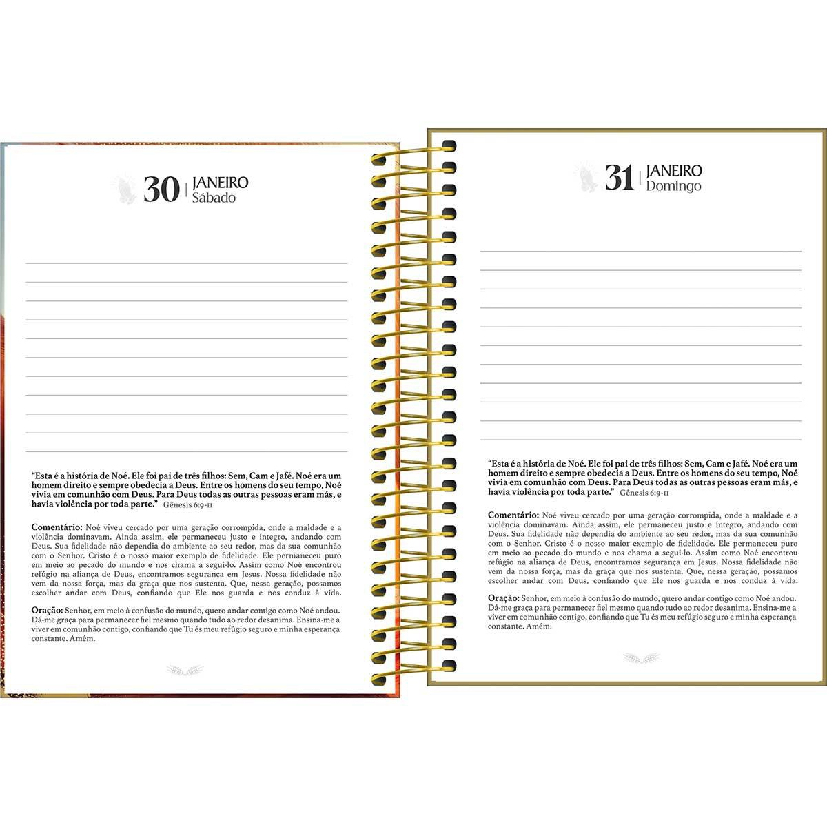 Agenda espiral diária Louvor 2027 - Tilibra