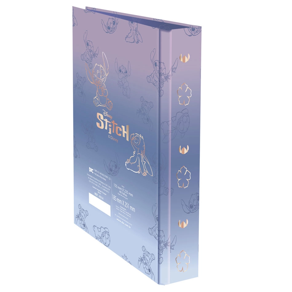 Caderno argolado colegial 48 folhas 4514 Stitch - Dac