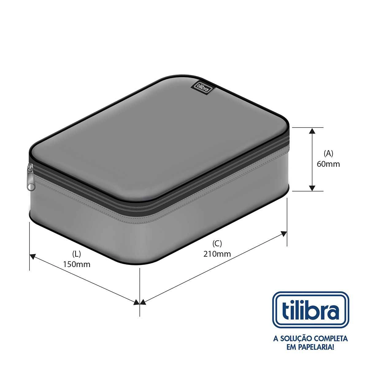 Estojo box - 406759 - Moodpack Cereja - Tilibra